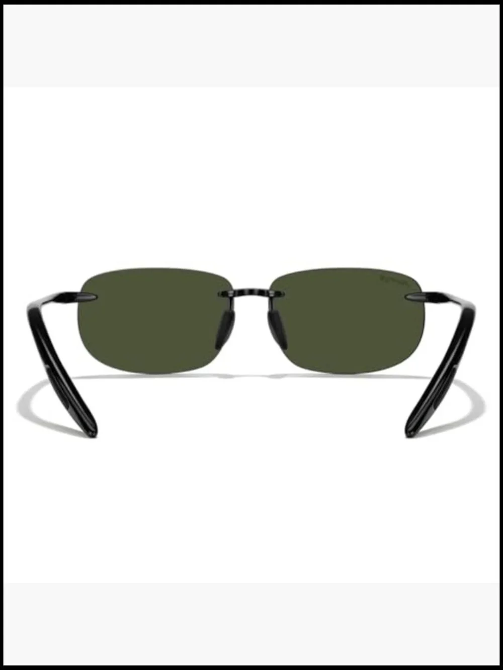 Rectangular Rimless Sunglasses for Running Fishing Golf Driving UV Protection